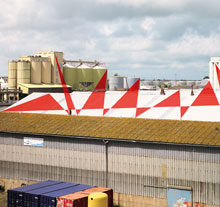 Oeuvre Suite de triangles, <br/>Saint-Nazaire 2007 de Felice Varini